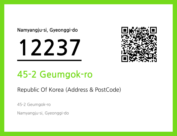 CC BY 4.0 Address and Postal Code QR Code Image (CC BY 4.0)