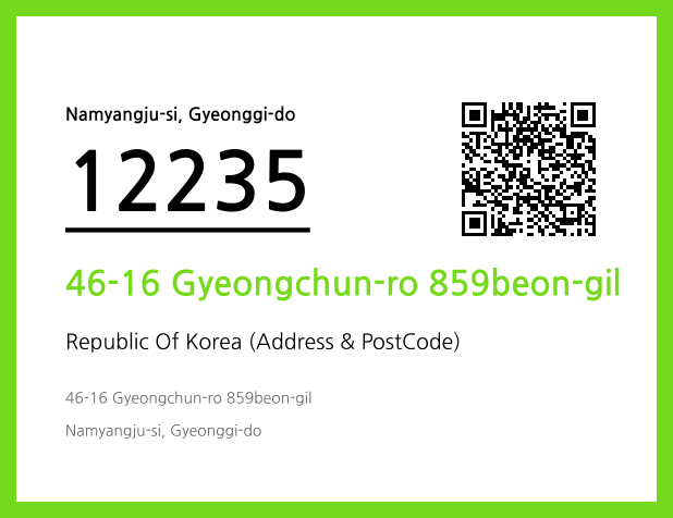 Address and Postal Code QR Code Image (CC BY 4.0)