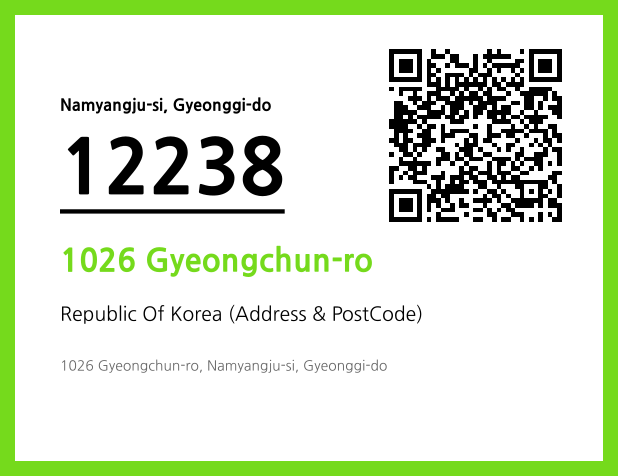 Address and Postal Code QR Code Image (CC BY 4.0)