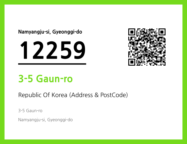 Address and Postal Code QR Code Image (CC BY 4.0)
