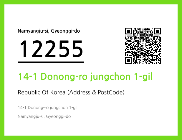 Address and Postal Code QR Code Image (CC BY 4.0)
