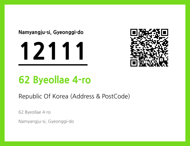 Address and Postal Code QR Code Image (CC BY 4.0)
