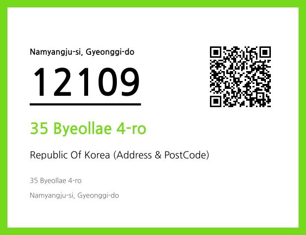 Address and Postal Code QR Code Image (CC BY 4.0)
