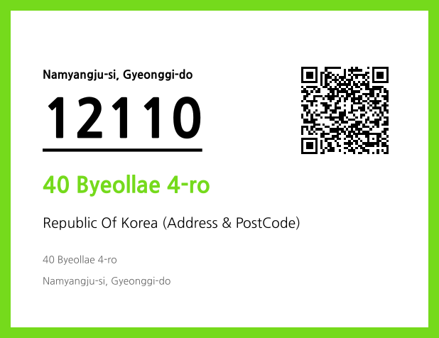 Address and Postal Code QR Code Image (CC BY 4.0)