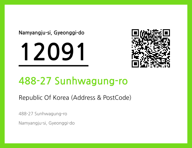 Address and Postal Code QR Code Image (CC BY 4.0)