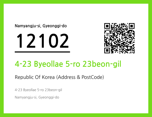 Address and Postal Code QR Code Image (CC BY 4.0)