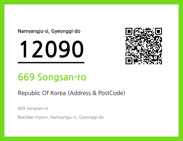 Address and Postal Code QR Code Image (CC BY 4.0)
