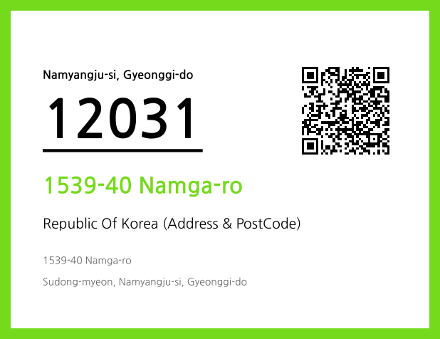 Address and Postal Code QR Code Image (CC BY 4.0)
