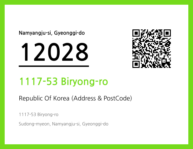 CC BY 4.0 Address and Postal Code QR Code Image (CC BY 4.0)