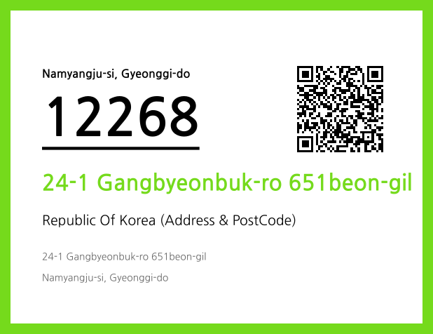 Address and Postal Code QR Code Image (CC BY 4.0)