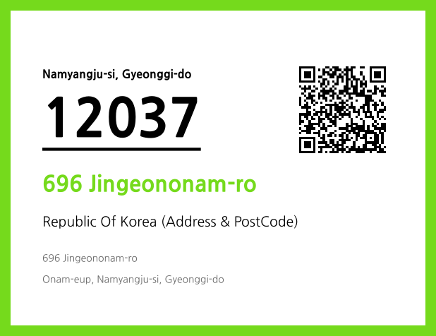 Address and Postal Code QR Code Image (CC BY 4.0)