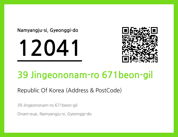 Address and Postal Code QR Code Image (CC BY 4.0)