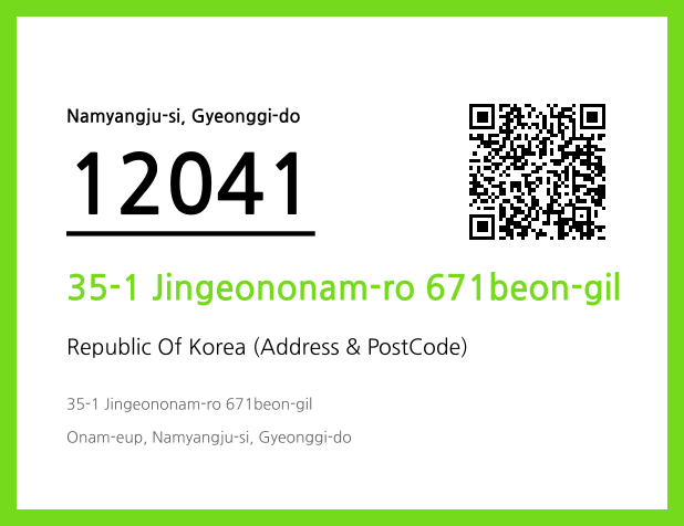 Address and Postal Code QR Code Image (CC BY 4.0)
