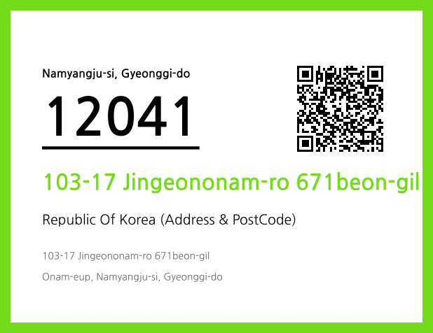 CC BY 4.0 Address and Postal Code QR Code Image (CC BY 4.0)