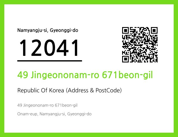 Address and Postal Code QR Code Image (CC BY 4.0)