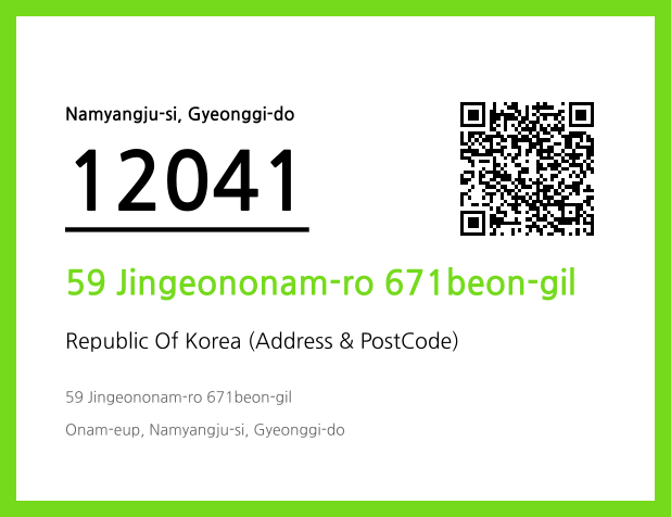 Address and Postal Code QR Code Image (CC BY 4.0)