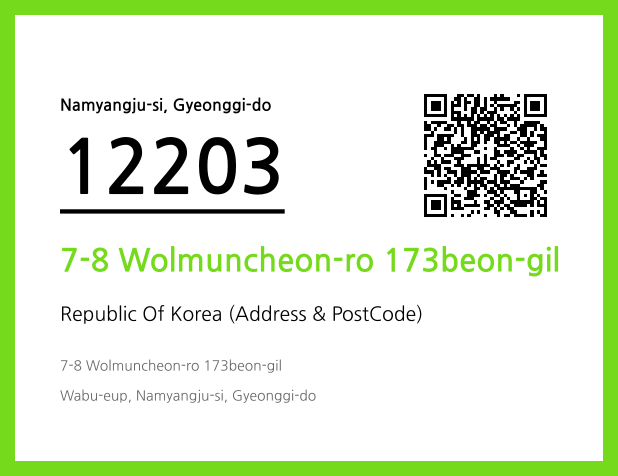 Address and Postal Code QR Code Image (CC BY 4.0)
