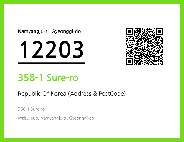 Address and Postal Code QR Code Image (CC BY 4.0)