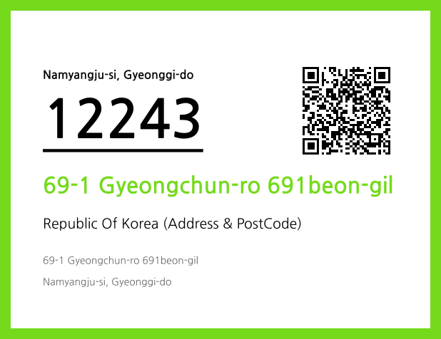 CC BY 4.0 Address and Postal Code QR Code Image (CC BY 4.0)