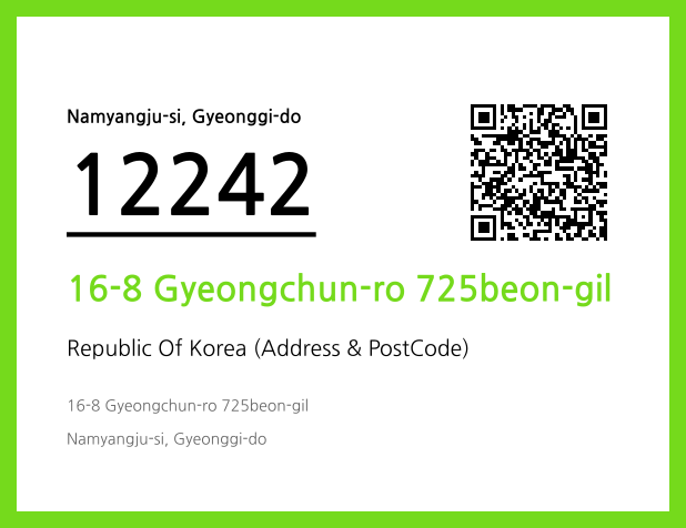 Address and Postal Code QR Code Image (CC BY 4.0)