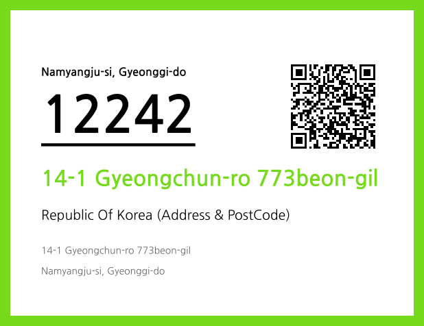 Address and Postal Code QR Code Image (CC BY 4.0)