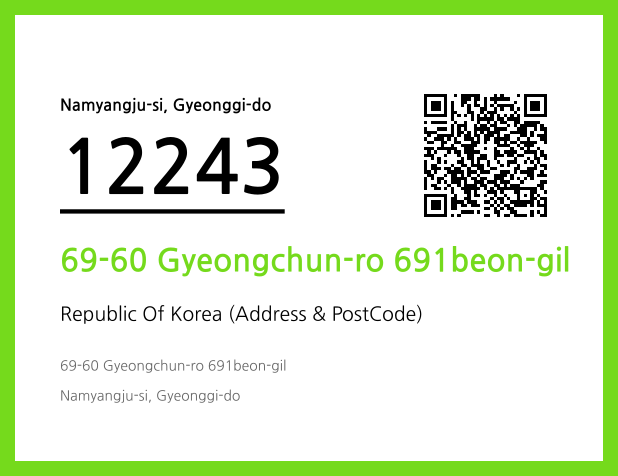 Address and Postal Code QR Code Image (CC BY 4.0)