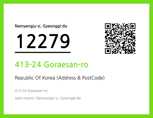 Address and Postal Code QR Code Image (CC BY 4.0)