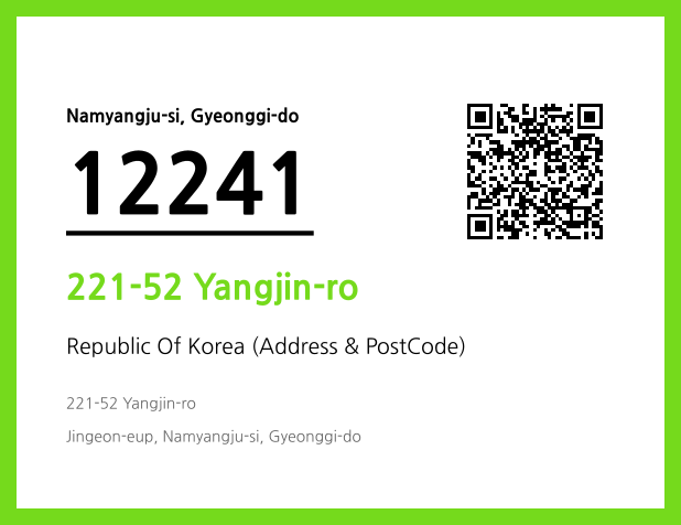 Address and Postal Code QR Code Image (CC BY 4.0)