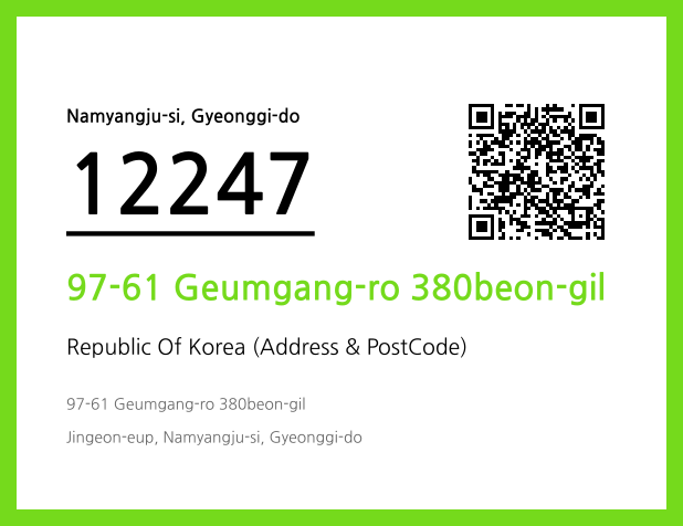 Address and Postal Code QR Code Image (CC BY 4.0)