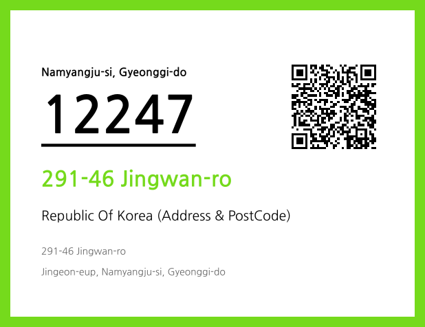Address and Postal Code QR Code Image (CC BY 4.0)