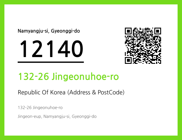 Address and Postal Code QR Code Image (CC BY 4.0)