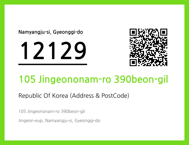 Address and Postal Code QR Code Image (CC BY 4.0)
