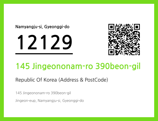 Address and Postal Code QR Code Image (CC BY 4.0)