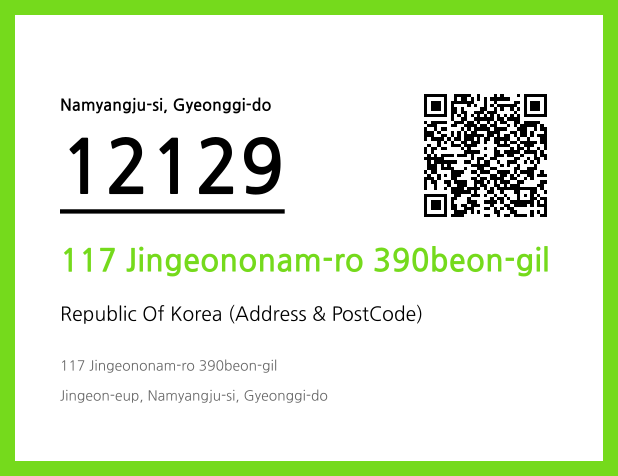 Address and Postal Code QR Code Image (CC BY 4.0)