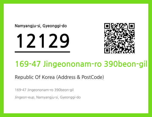 Address and Postal Code QR Code Image (CC BY 4.0)