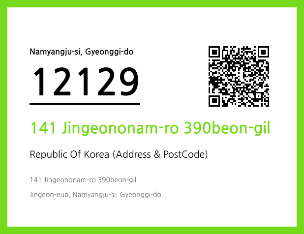CC BY 4.0 Address and Postal Code QR Code Image (CC BY 4.0)