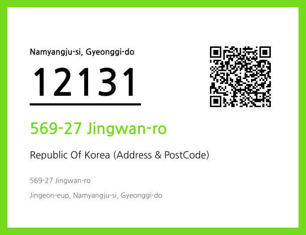Address and Postal Code QR Code Image (CC BY 4.0)