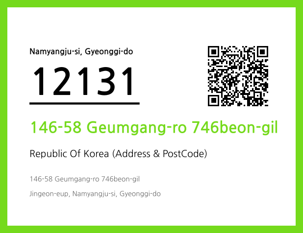 CC BY 4.0 Address and Postal Code QR Code Image (CC BY 4.0)