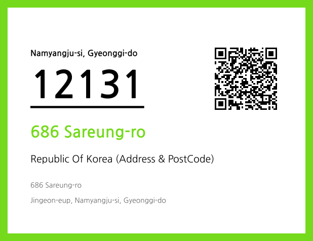 Address and Postal Code QR Code Image (CC BY 4.0)
