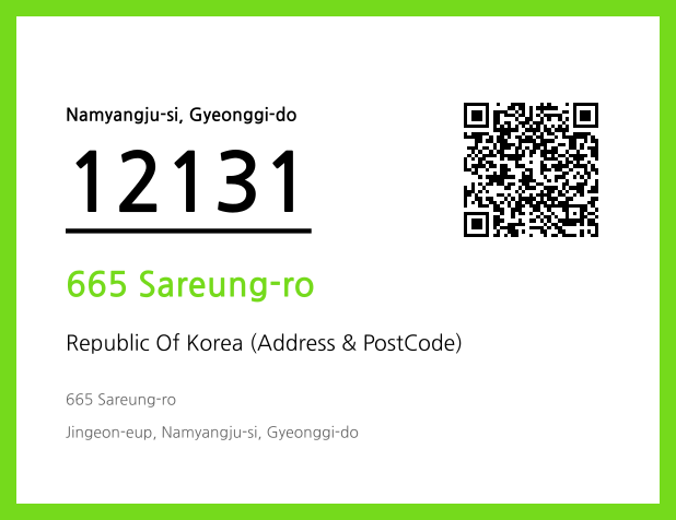 Address and Postal Code QR Code Image (CC BY 4.0)