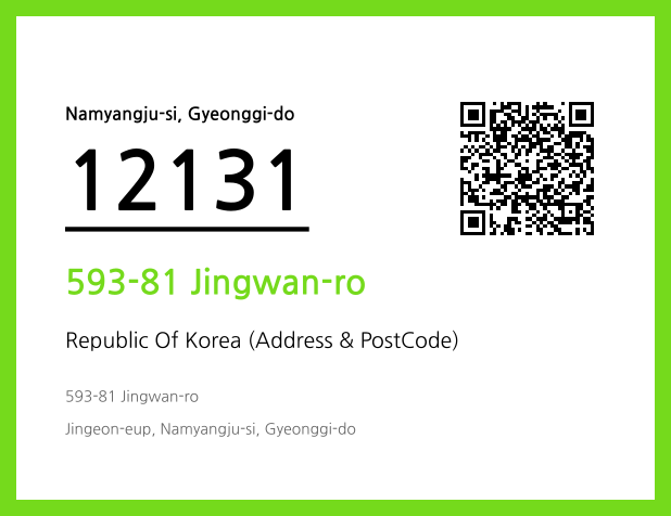 Address and Postal Code QR Code Image (CC BY 4.0)