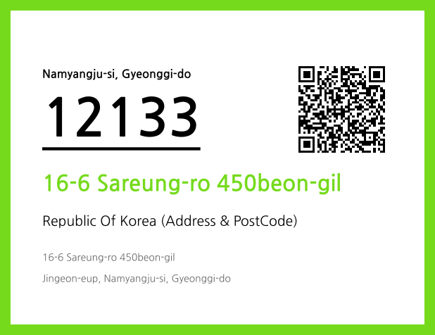 Address and Postal Code QR Code Image (CC BY 4.0)