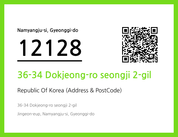 Address and Postal Code QR Code Image (CC BY 4.0)