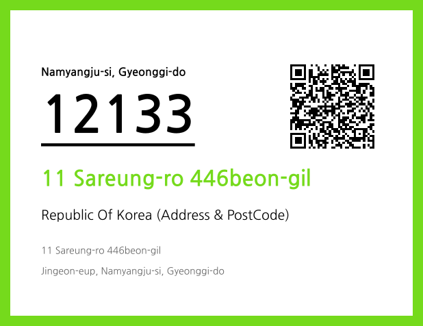 Address and Postal Code QR Code Image (CC BY 4.0)