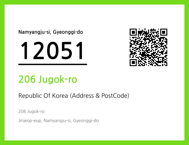 Address and Postal Code QR Code Image (CC BY 4.0)