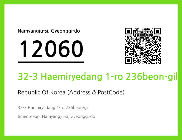 Address and Postal Code QR Code Image (CC BY 4.0)