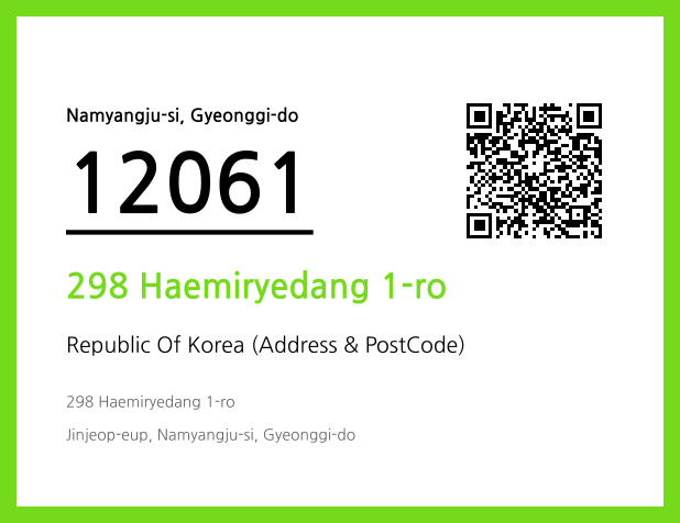 Address and Postal Code QR Code Image (CC BY 4.0)