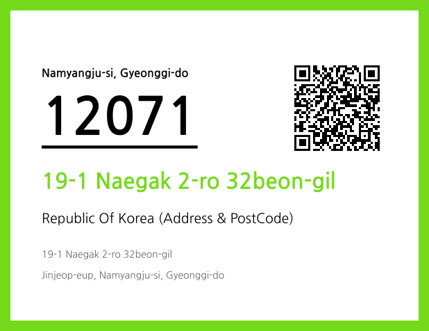 Address and Postal Code QR Code Image (CC BY 4.0)