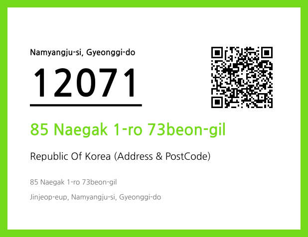 Address and Postal Code QR Code Image (CC BY 4.0)
