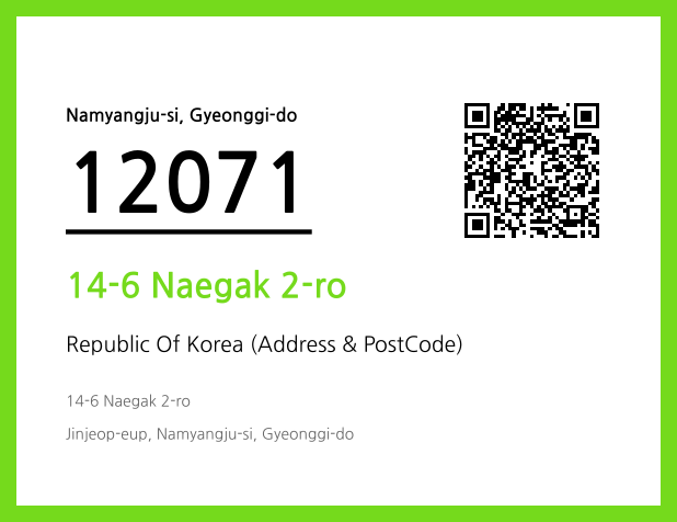 Address and Postal Code QR Code Image (CC BY 4.0)